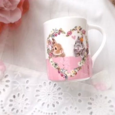 マグカップ-猫とバッグ