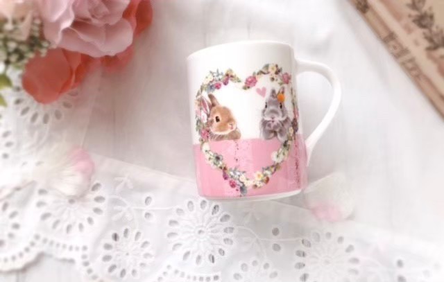 マグカップ-猫とバッグ